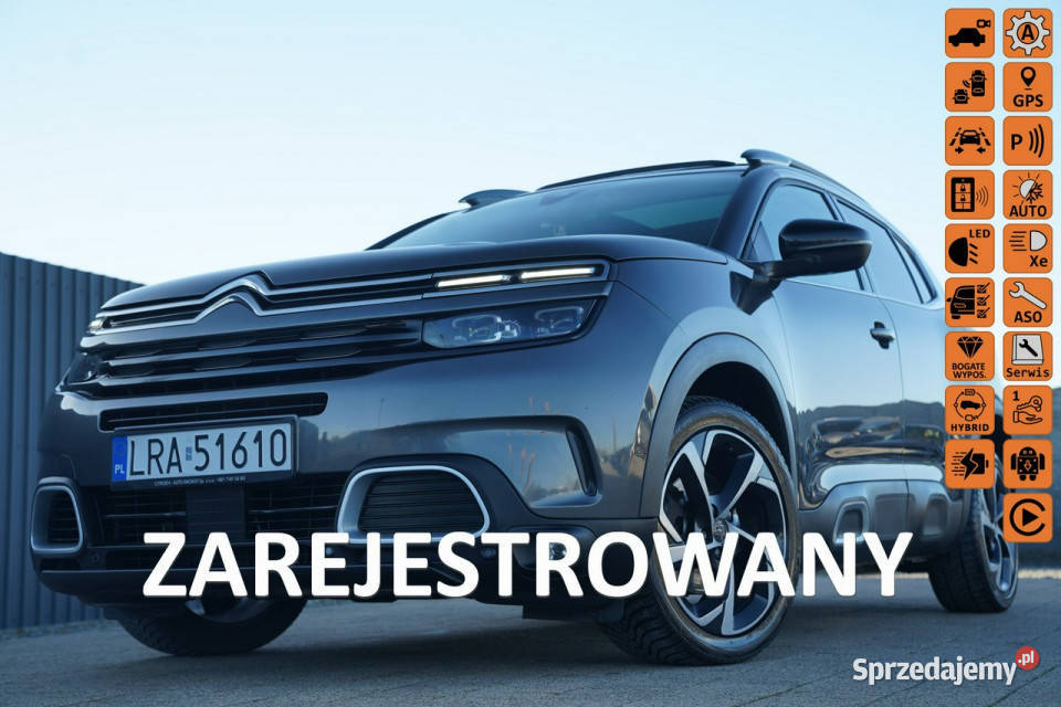Citroen C5 Aircross SHINE skóra FUL LED grzane pełny VAT Citroën Otmuchów
