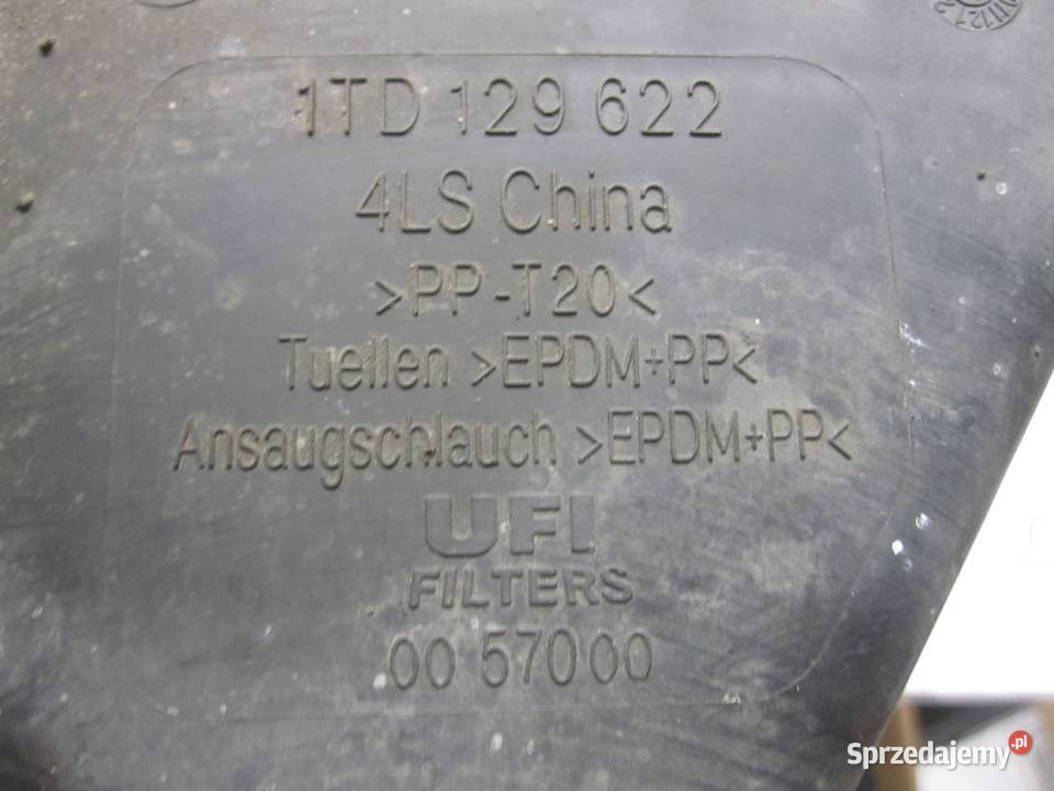 VW JETTA 07r rezonator powietrza 1TD129622 Kielce