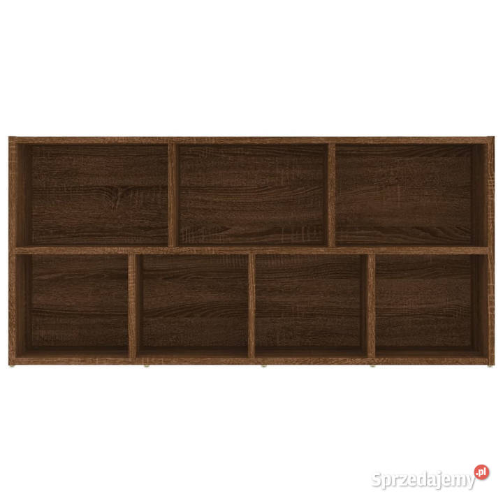 Regał na książki brązowy dąb 50x25x106 WM815446 Regały Warszawa sprzedam