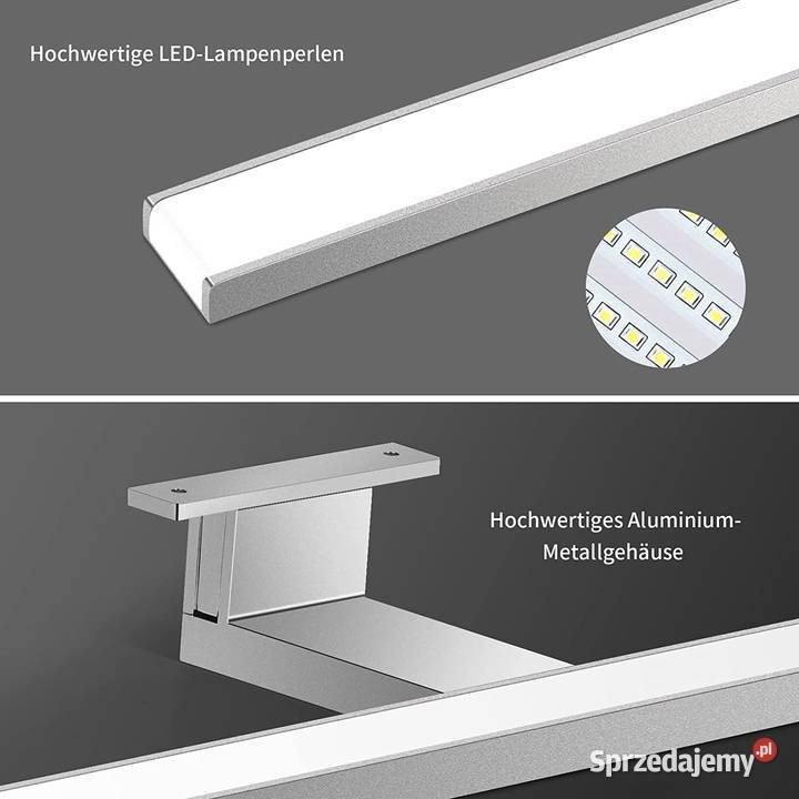 Oświetlenie lustra LED mocne światło 60 CHROM małopolskie sprzedam