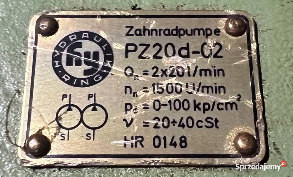 Hydraulik Ring PZ12d213 PZ20d02 Pompa Poznań