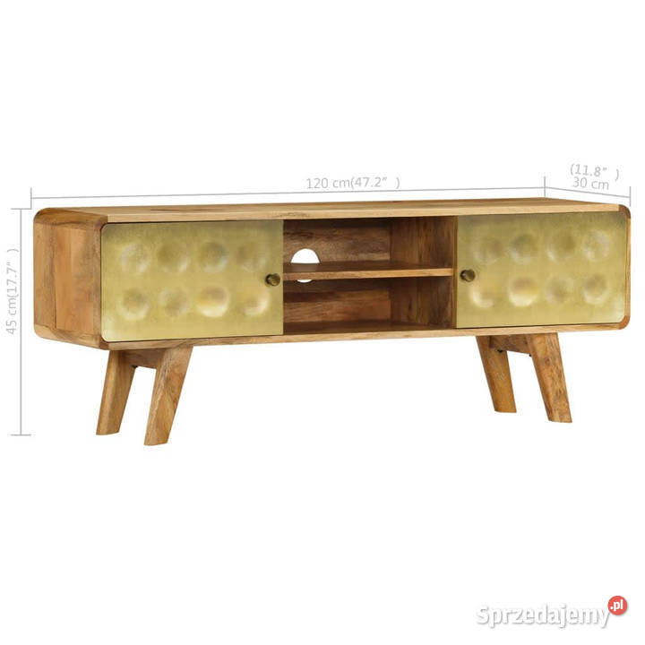 Szafka pod telewizor lite drewno mango 120 x 30 mazowieckie Warszawa sprzedam