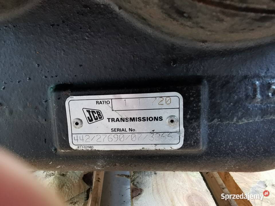 Skrzynia biegów JCB 53670 Ratio 11720 Pozostałe Wilkowo
