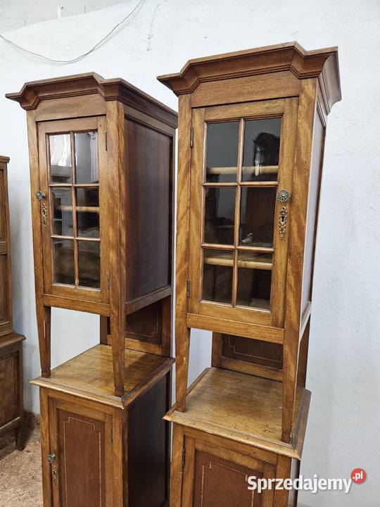 Wąska szafka witrynka słupek secesja Nowy Sącz