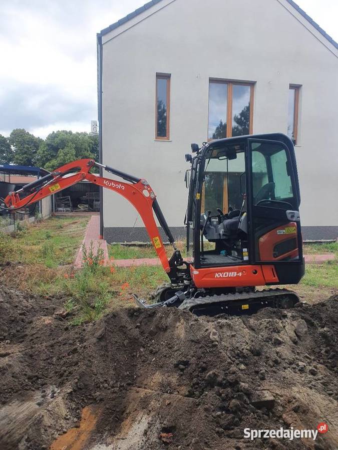 Usługi mini koparką Przyłącza wody