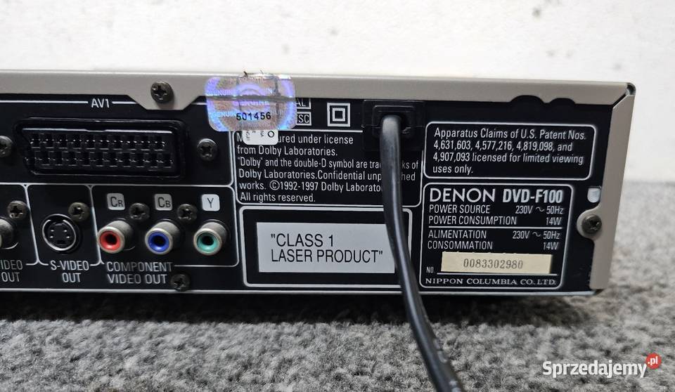 Odtwarzacz płyt DENON DVDF100 Kraków