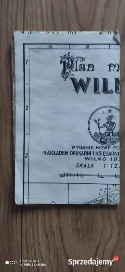 Plan mapa Wilna Wilno 1936r Białystok