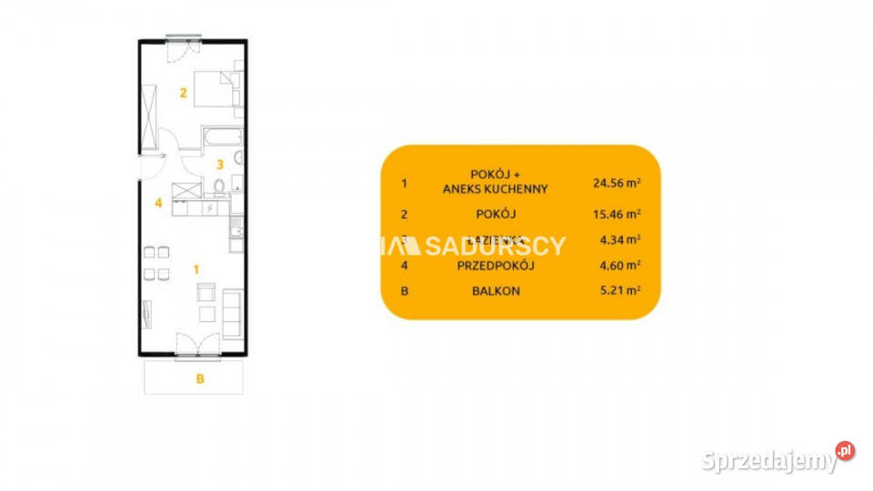 Mieszkanie 4896m2 2 pokoje Kraków 29 listopada 15946zł/m2 sprzedam
