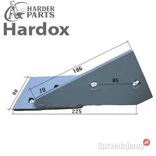 Wspornik HARDOX 90062109/L części do pługa SKJOLD