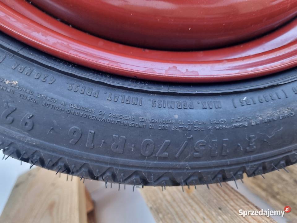 Saab 95 I KOŁO DOJAZDOWE dojazdówka 11570 R16 Rudka