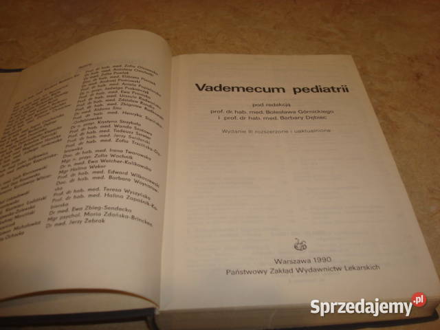 Vademecum pediatrii Bolesław Górnicki kujawsko-pomorskie Osięciny sprzedam