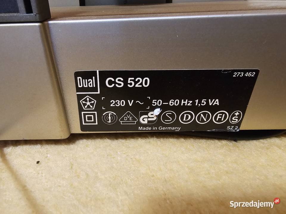 Gramofon Dual CS520 kujawsko-pomorskie Ludwinowo
