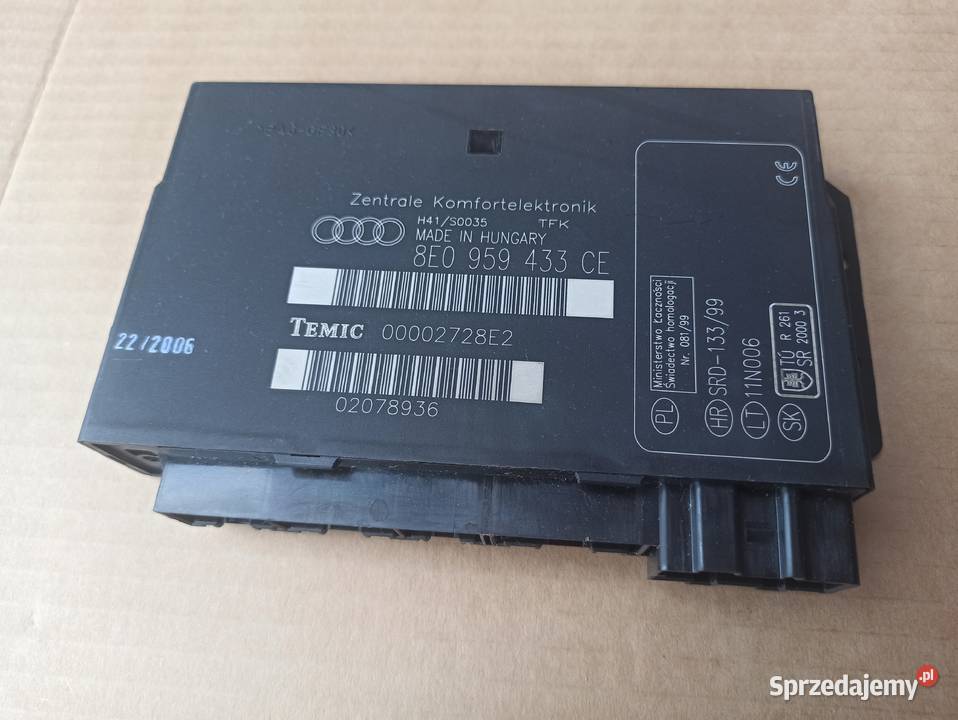 Audi A4 B7 moduł komfortu 8E0959433CE Układ elektryczny Bolesławiec