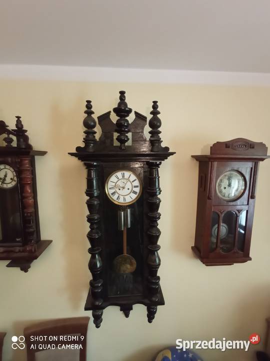 Zegar Wiszący Zabytkowy Duży Katowice