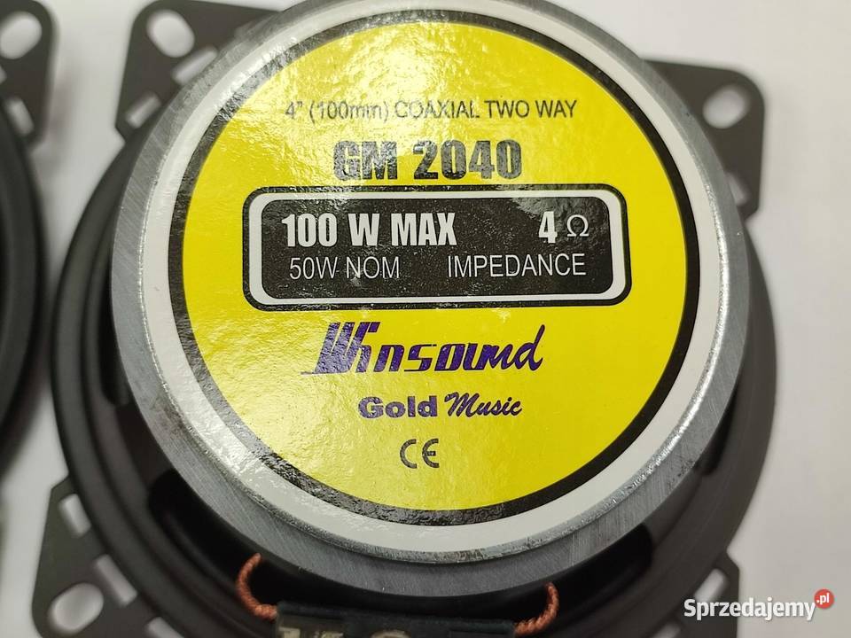 GŁOŚNIKI 2 GOLD MUSIC 200W 100mm GM 2040