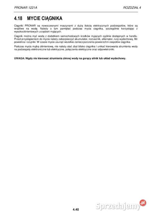 Pronar 1221A instrukcja obsługi Stalowa Wola
