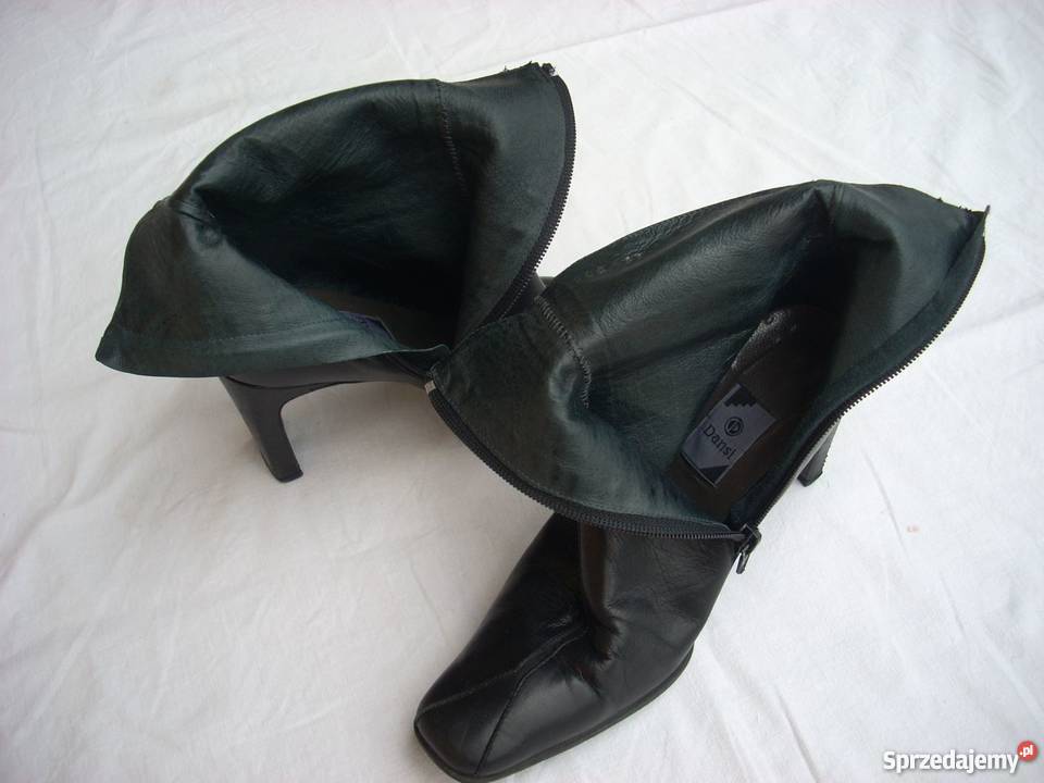 Hiszpańskie Eleganckie Botki Skórzane Lekkie 37 Damskie Nowy Sącz sprzedam
