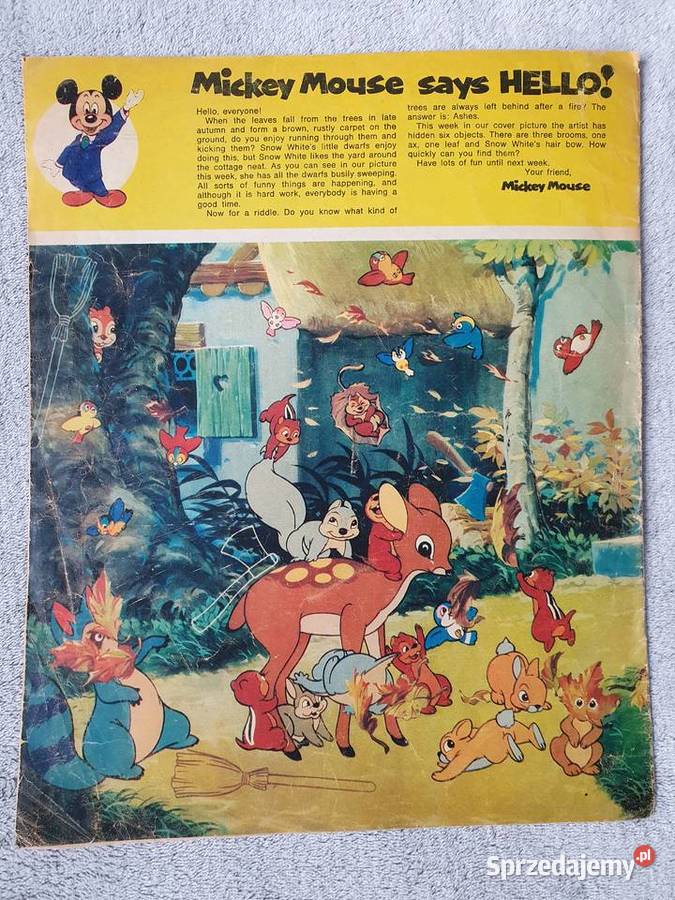 Disneyland komiks z 1972 roku w jęz angielskim Rok wydania 1972