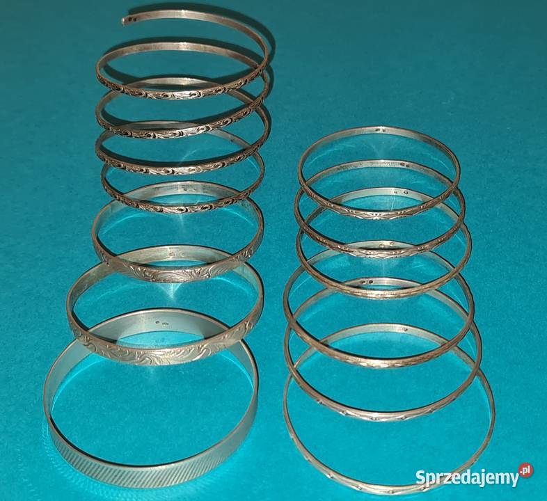 Srebrne Bransoletki Damskie 135g Starocia srebro Warszawa sprzedam