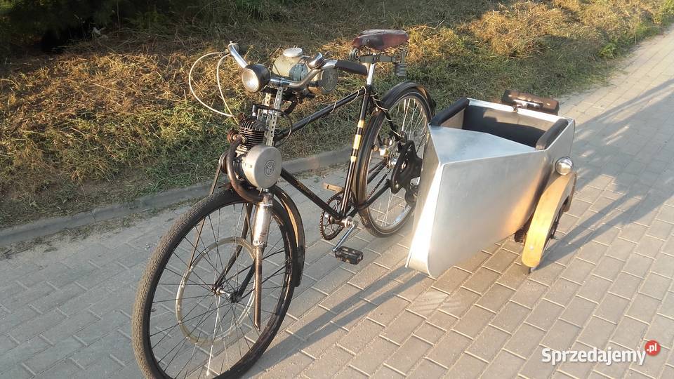 Rower zabytkowywózek boczny do rowerowy