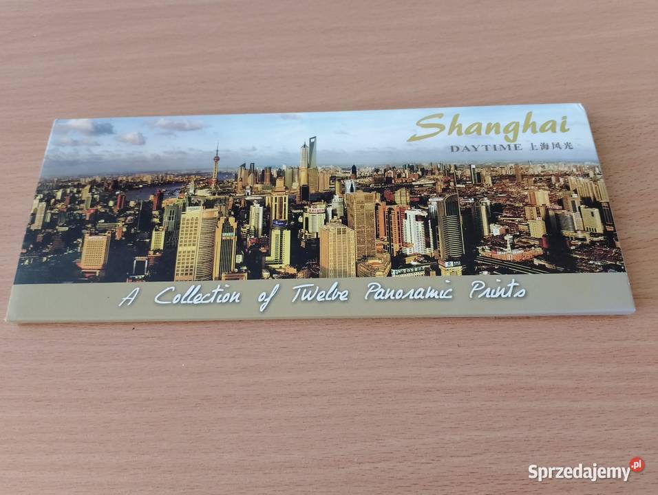 Zestaw 12 panoramicznych pocztówek z SZANGHAJU