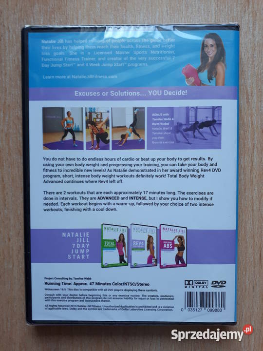 Natalie Jill Total Bodyweight Advanced DVD śląskie Rybnik sprzedam