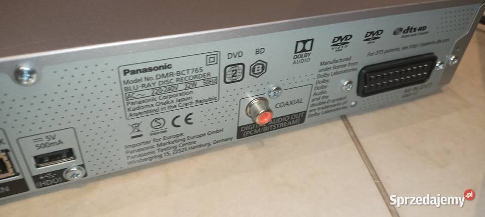 Nagrywarka Bluray Panasonic Dmr BCT 765 Sędziszów sprzedam