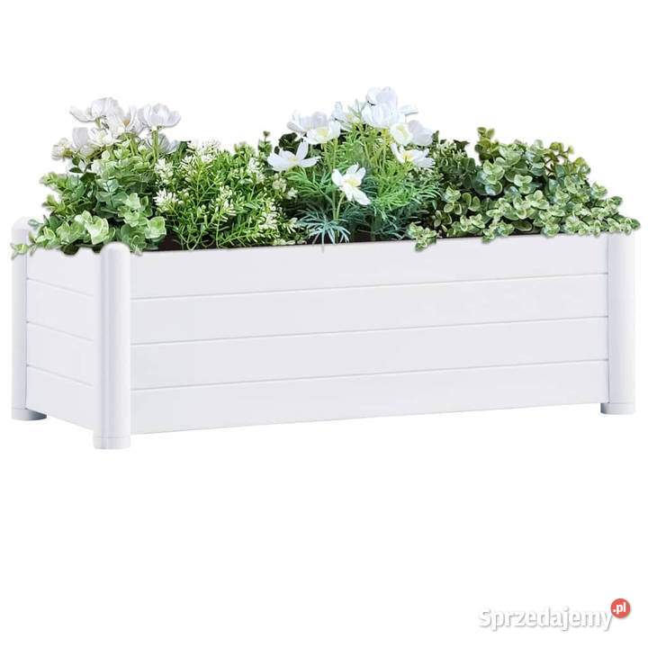Podwyższona donica PP biała 100x43x35 WM313975 Donice mazowieckie