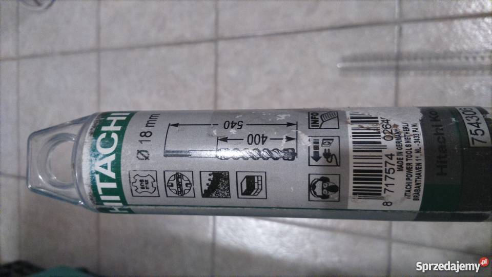 HITACHI SDS wiertło 18x400540 Pozostałe lubelskie