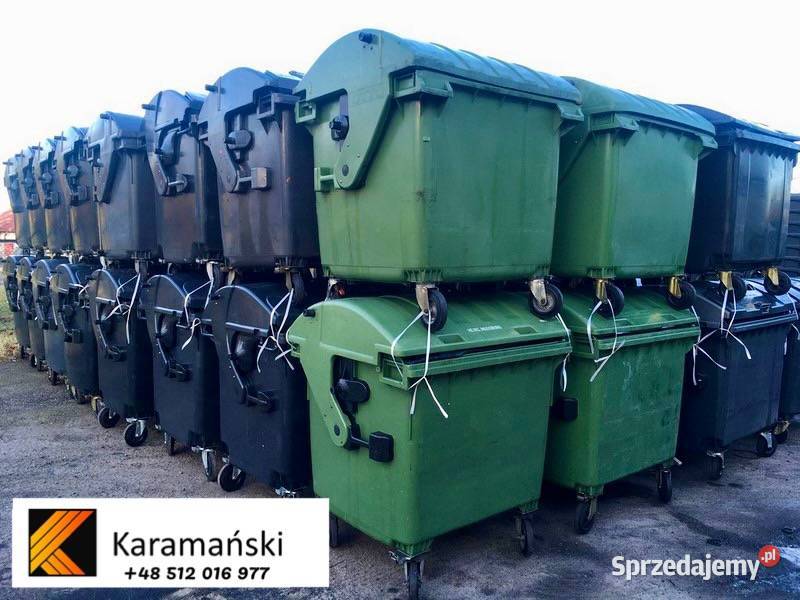 1100 L używane pojemniki na odpady 120 L 140 L zachodniopomorskie Szczecin sprzedam
