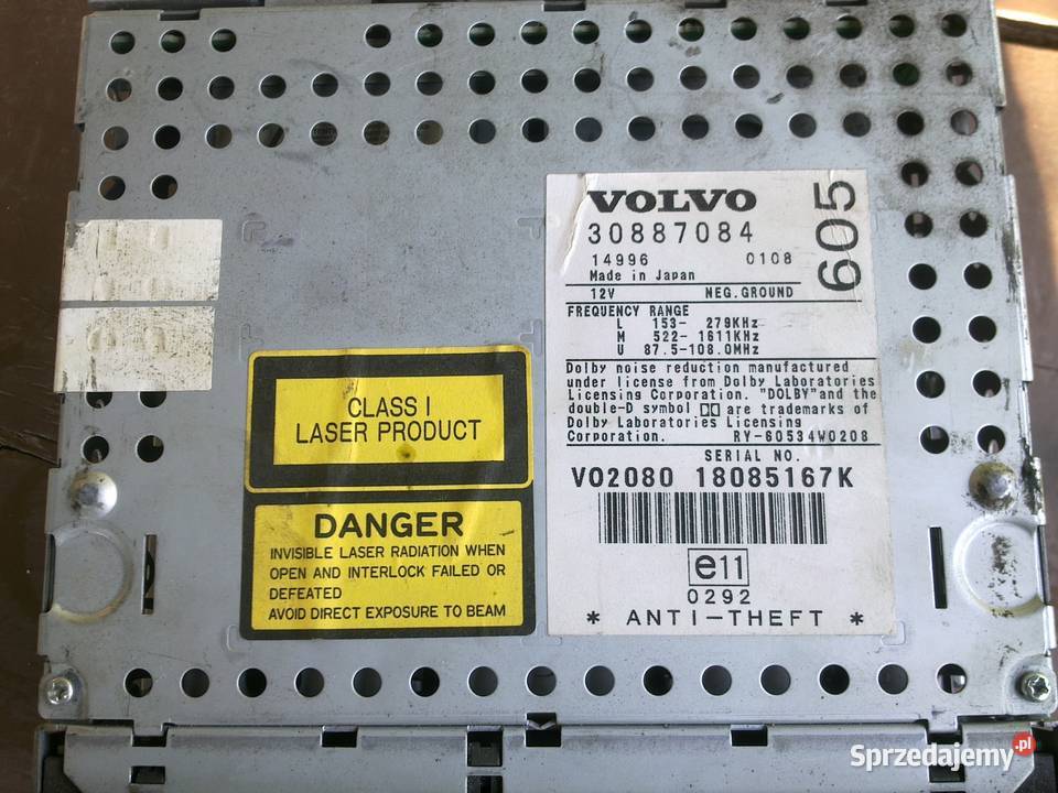 VOLVO HU 605 Radio Fabryczne VDO CD RD4 Citroen mazowieckie Płońsk