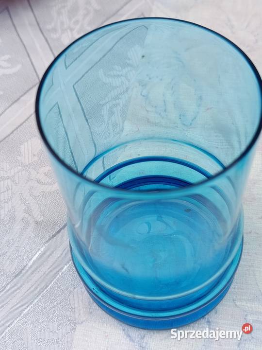 Szklanki niebieskie 6 sztuk mazowieckie Warszawa sprzedam