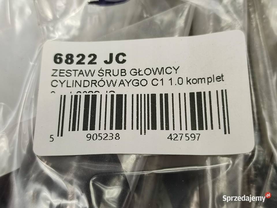 ŚRUBA GŁOWICY CYLINDRÓW 8 CITROEN C1 II 10 VTi