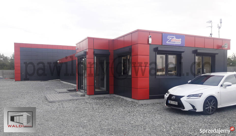 Pawilon kontener handlowy biurowy gastronomiczny