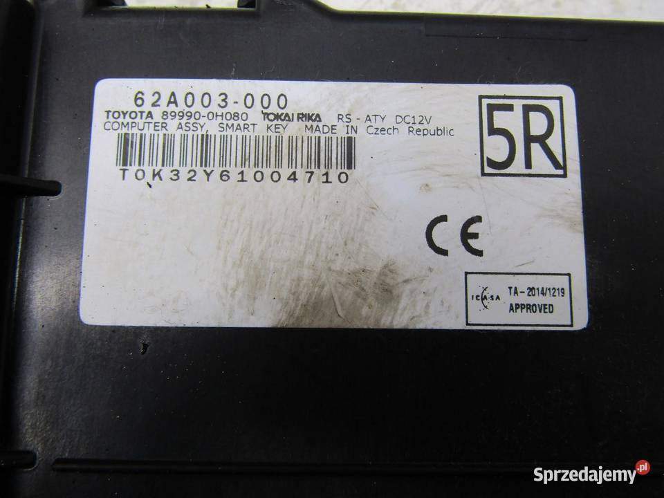 MODUŁ STEROWNIK KOMPUTER PEUGEOT 108 C1 II AIGO