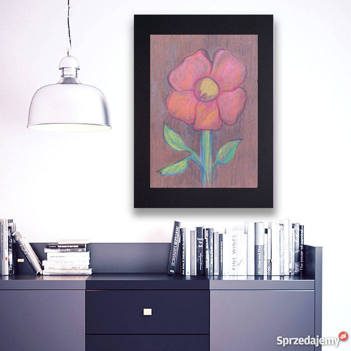 obrazek z kwiatemładny obrazek do pokojupastele Katowice