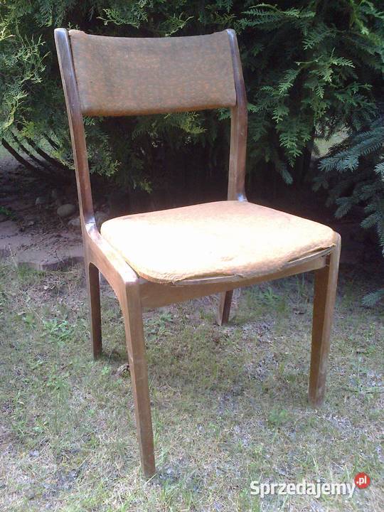 KRZESŁO z epoki made in PRL 44cm Pobiedziska