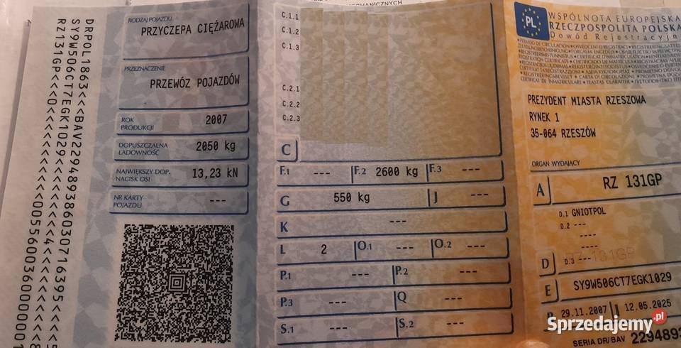 Przyczepa samochodowa GNIOTPOL DMC 2600 lawety Do samochodów osobowych Rzeszów