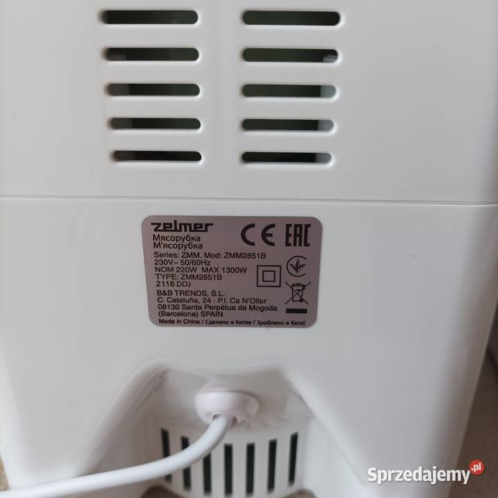 Elektryczna maszynka do mielenia mięsa Zelmer AGD drobne