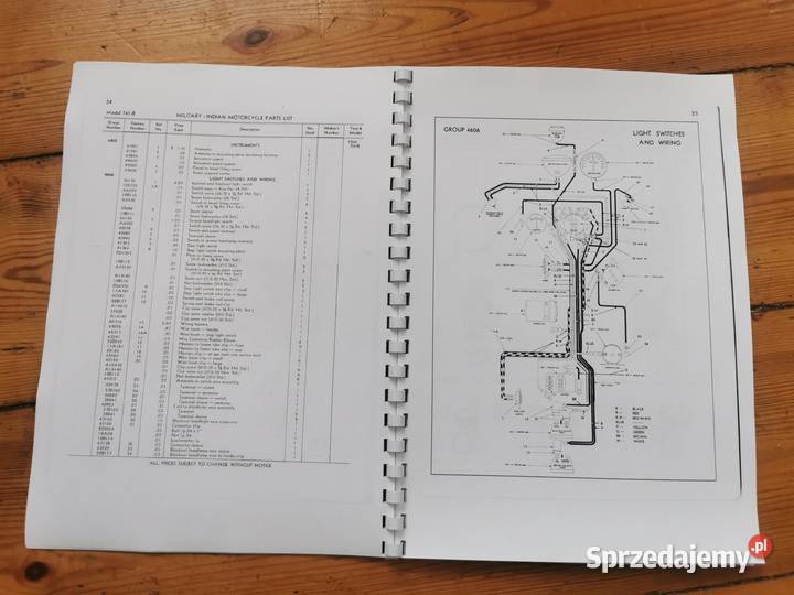 INDIAN 741 B PARTS AND LIST