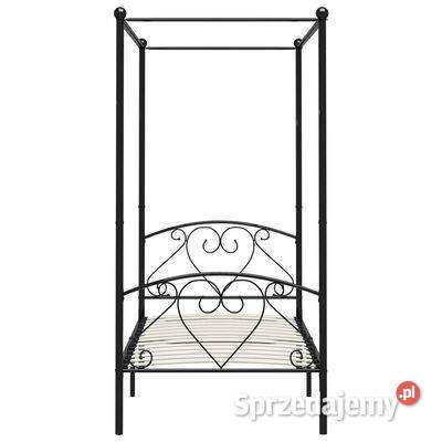 vidaXL Rama łóżka z baldachimem czarna mazowieckie Warszawa