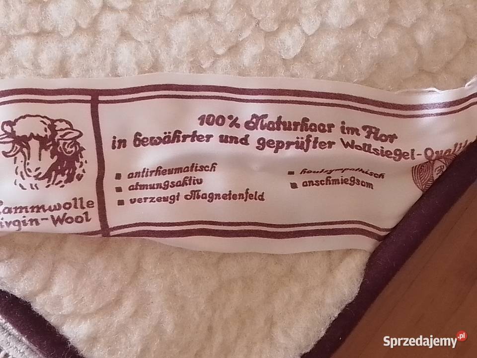 Wełniana kołdra podkład na materac 195cmx155 Sosnowiec