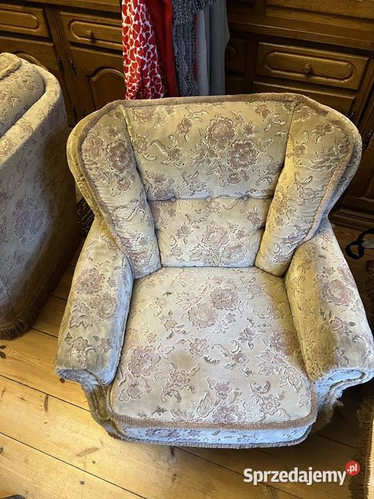 4 fotele na kółkach komplet pomorskie Sopot