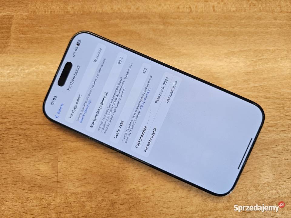 Iphone 16 pro 256gb black 90kondycja baterii Apple / iPhone