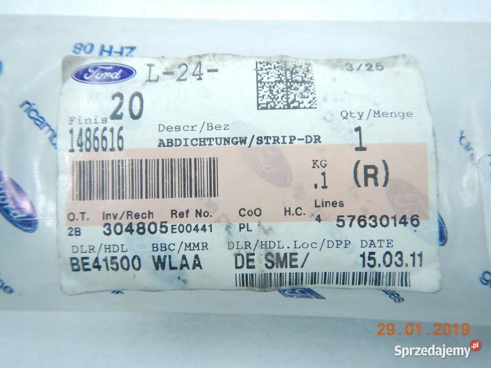 USZCZELKA DRZWI TYL PRAWA FORD MONDEO 2007 lubelskie
