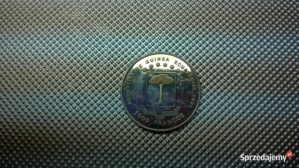MONETA Gwinea Równikowa 1000 franków 1991 Numizmatyka Warszawa sprzedam