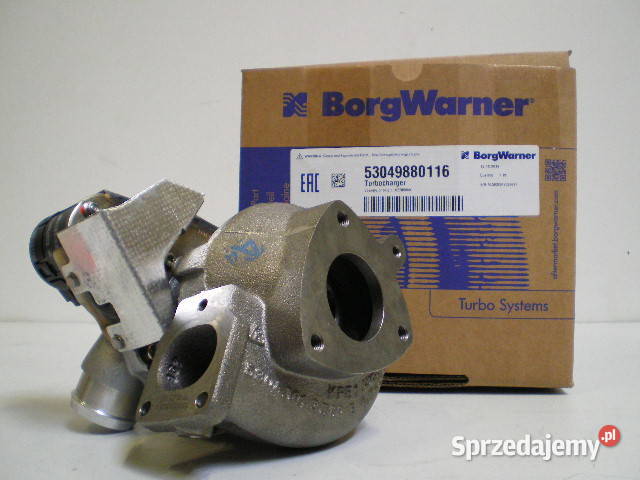Nowa turbosprężarka BorgWarner KKK 53049880116 osobowe Siedlce sprzedam