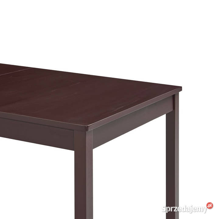 Stół do jadalni ciemny brąz 140 x 70 x 73 drewno Warszawa sprzedam