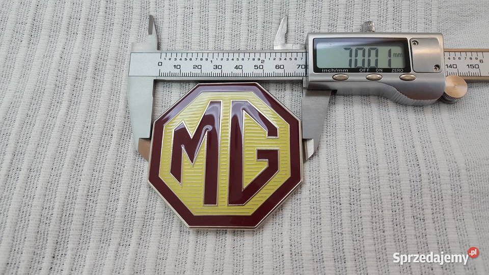 MG TF EMBLEMAT ZNACZEK LOGO GRILL KLAPA 70mm