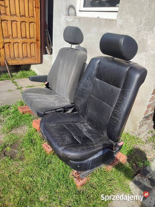 Fotele fotel BMW E34 i e32 Welurowy i skóra śląskie Łazy